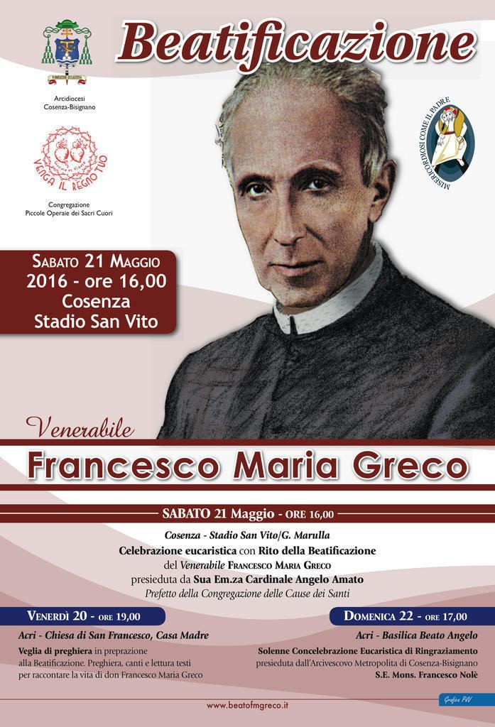 Francesco Maria Greco Monsignor Francesco Maria Greco beato per la Calabria