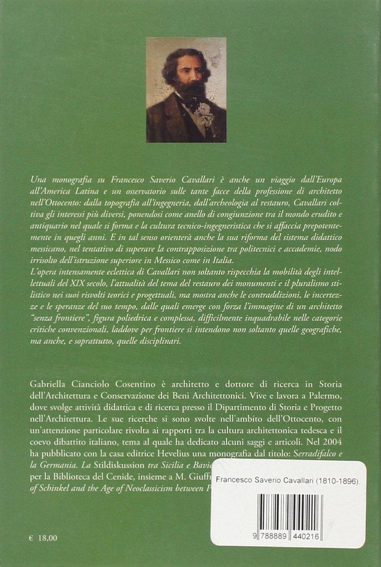 Francesco Saverio Cavallari Francesco Saverio Cavallari 18101896 Architetto senza frontiere