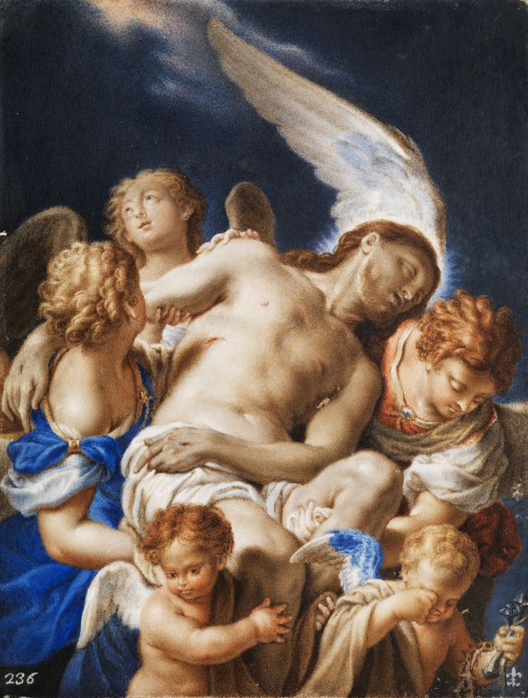 Francesco Trevisani FileFrancesco Trevisani attr Engel tragen den Leichnam