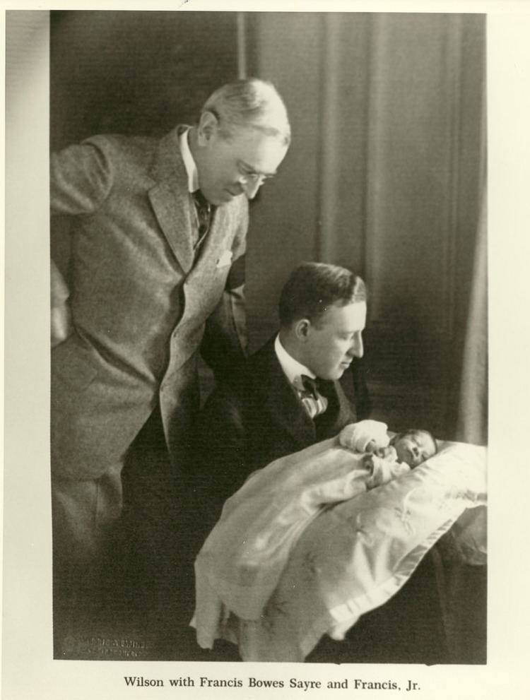 Francis Bowes Sayre Jr. Woodrow Wilson with SoninLaw and Grandson Francis Bowes Flickr