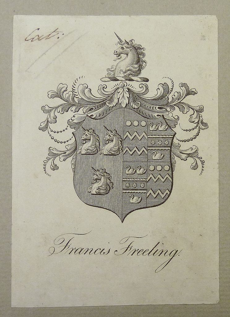 Francis Freeling Armorial bookplate of Sir Francis Freeling 17641836 Flickr