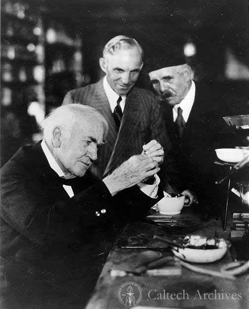 Francis Jehl Thomas A Edison Henry Ford and Francis Jehl Image Archive