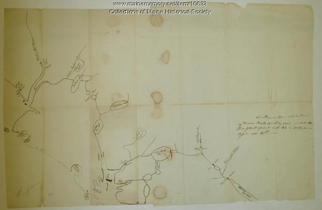 Francis Joseph Neptune Maine Memory Network Francis Joseph Neptune map Cobscook River 1798