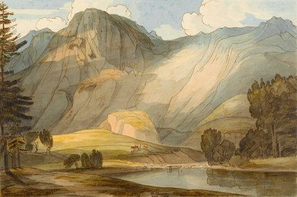 Francis Towne Raven Cragg with Part of Thirlmere by Francis Towne by