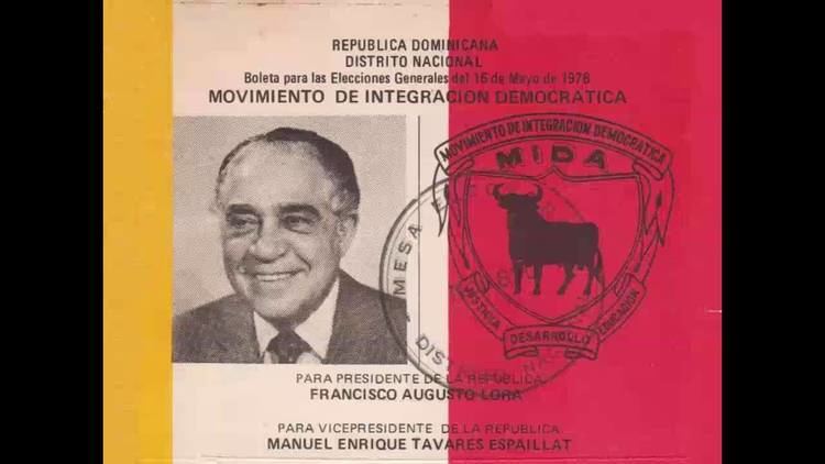 Francisco Augusto Lora Movimiento De Integracin Democratica Francisco Augusto Lora YouTube