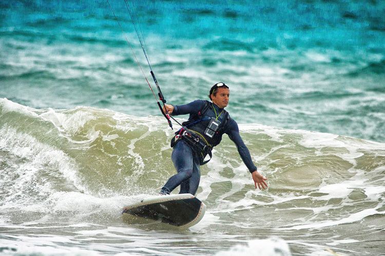 Francisco Lufinha Lufinha will ride a kiteboard shaped for oceanic crossings