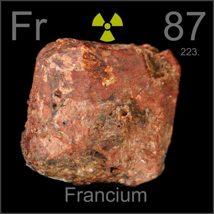 Francium wwwperiodictablecomSamples0874s13JPG