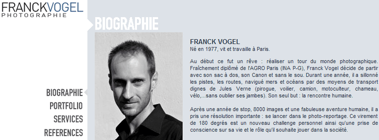Franck Vogel Franck Vogel photographe de l39expdition Paris Le Cap