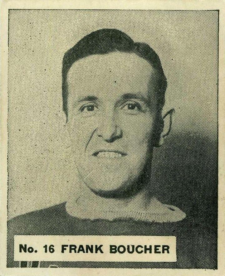 Frank Boucher Frank Boucher The Gentleman Vintage Hockey Cards Report