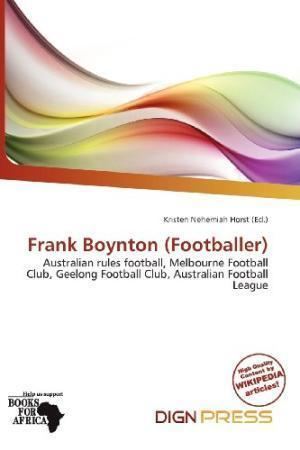 Frank Boynton (footballer) 9786136700618 Frank Boynton Golfer AbeBooks 6136700611