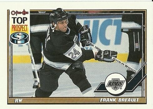 Frank Breault Frank Breault Rookie OPeeChee Card 19911992 496 Hockey