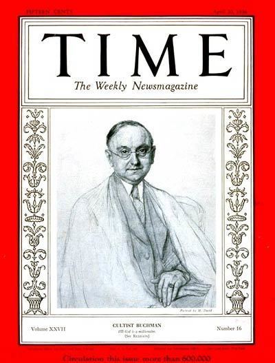 Frank Buchman TIME Magazine Cover Frank ND Buchman Apr 20 1936