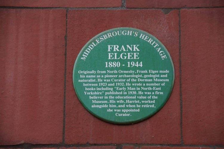 Frank Elgee Frank Elgee 1880 1944 Middlesbrough Heritage Group plaqu Flickr