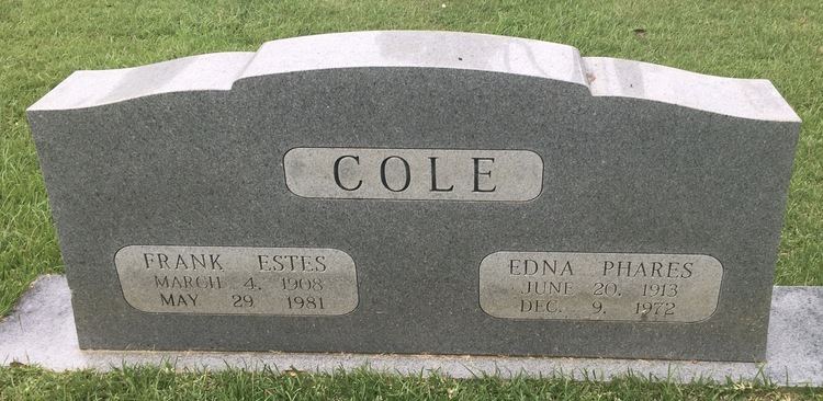 Frank Estes Cole Frank Estes Cole 1908 1981 Find A Grave Memorial