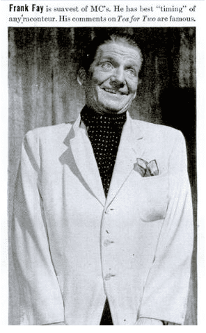 Frank Fay (American actor) The Fascist StandUp Comic by Kliph Nesteroff WFMUs Beware of the