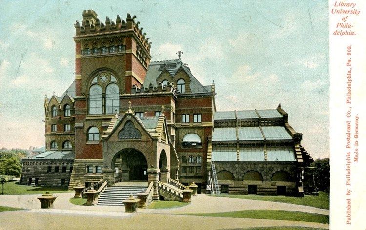 Frank Furness University of Pennsylvania Library designed by Frank