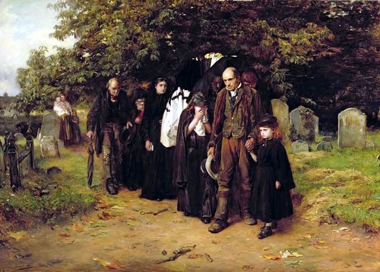 Frank Holl Painting Frank Holl The Village Funeral 1872 Leeds
