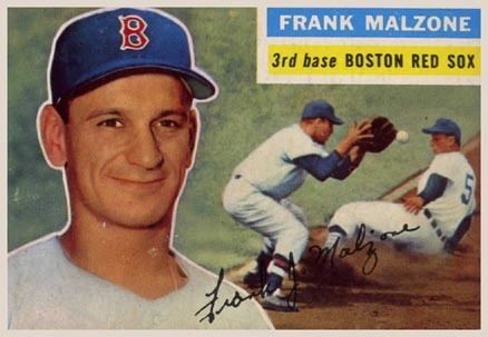 Frank Malzone 1956 Topps Frank Malzone 304 Baseball Card Value Price Guide