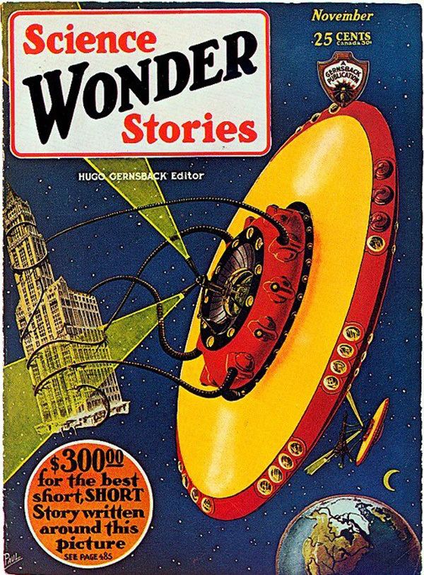 Frank R. Paul FileScience Wonder Stories Nov 1929 flying saucerjpg