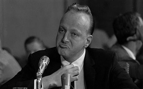 Frank Rosenthal testifies before the Senate Investigations Subcommittee in Washington, during a probe of organized gambling.