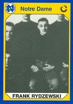 Frank Rydzewski Amazoncom Frank Rydzewski Football Card Notre Dame 1990