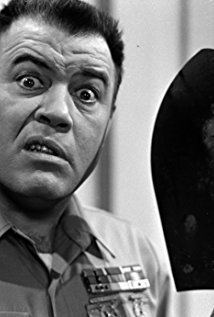 Frank Sutton as Sgt. Vince Carter with a funny face from a scene in the TV Series Gomer Pyle. U.S.M.C.