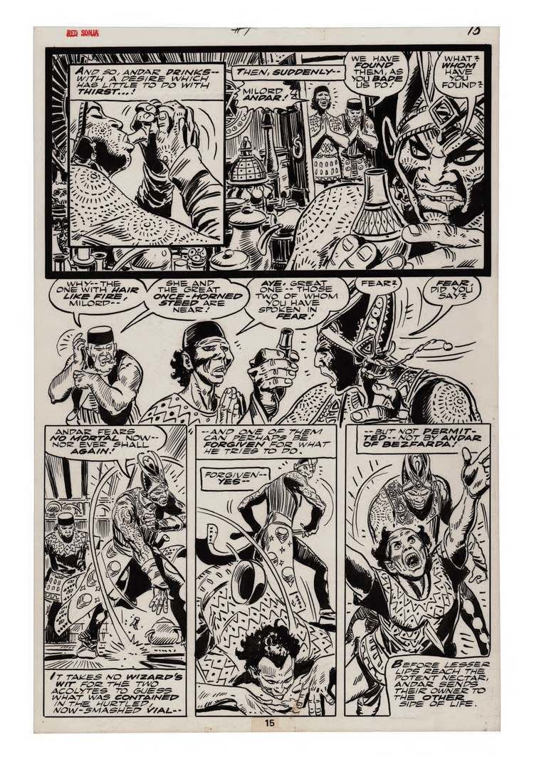 Frank Thorne Preview Frank Thorne39s Red Sonja Art Edition Vol 2