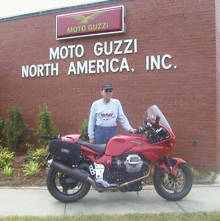 Frank Wedge Frank Wedge and his Moto Guzzi LeMans