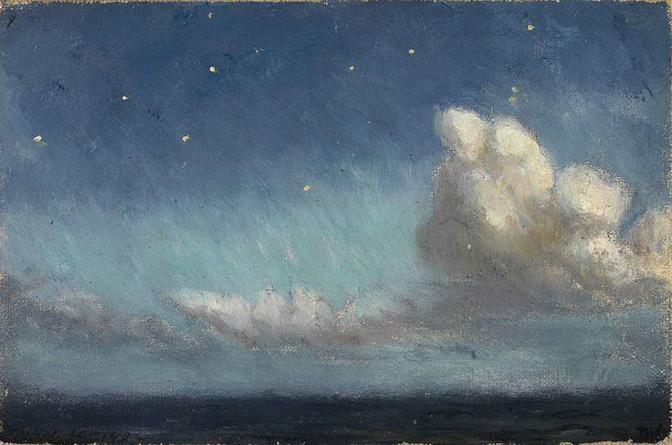 Frank Wilbert Stokes Moonlight Starlight Atlantic Ocean by Frank Wilbert Stokes