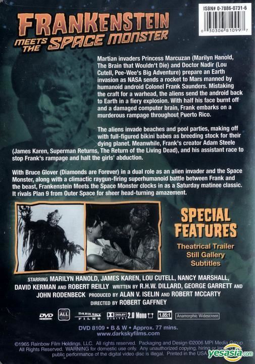 Frankenstein Meets the Space Monster YESASIA Frankenstein Meets the Space Monster DVD 1965 US