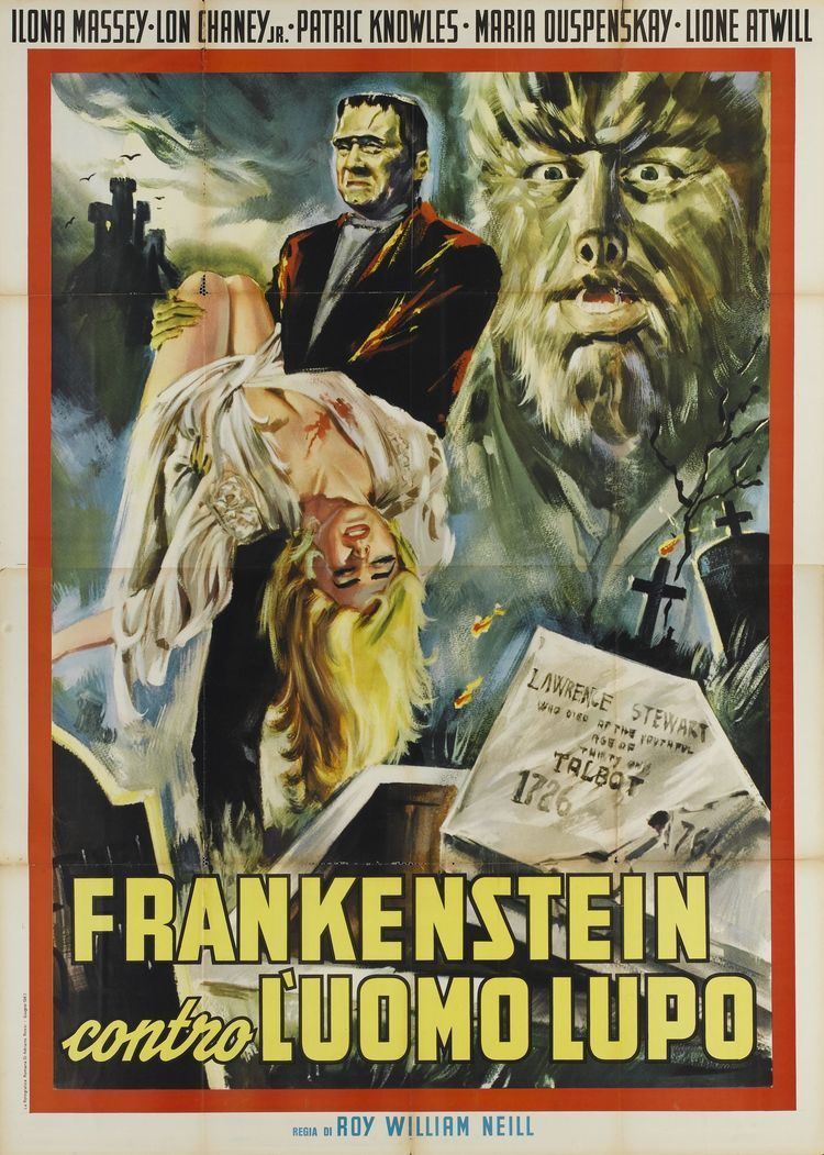 Frankenstein Meets the Wolf Man Poster for Frankenstein Meets the Wolf Man 1943 USA Wrong Side