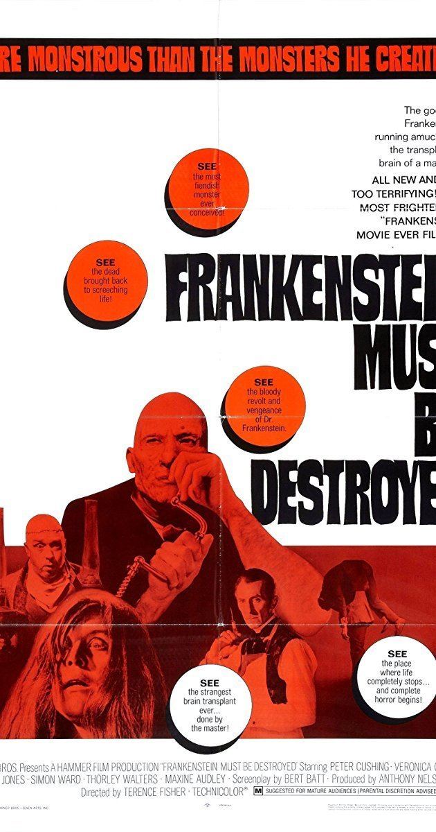 Frankenstein Must Be Destroyed Frankenstein Must Be Destroyed 1969 IMDb