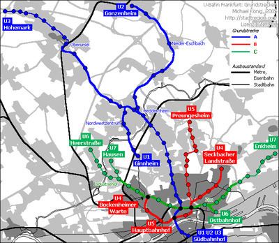 Frankfurt U-Bahn Frankfurt UBahn Wikipedia