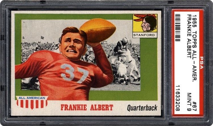 Frankie Albert 1955 Topps AllAmerican Frankie Albert PSA CardFacts