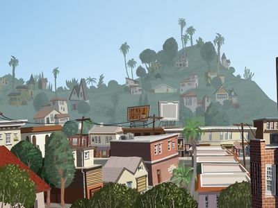 Franklin Hills, Los Angeles Franklin Hills by Matthew Sharack Dribbble