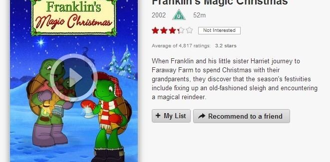 Franklin's Magic Christmas 12 Days of Netflix Franklins Magic Christmas Day 5 VODzillaco