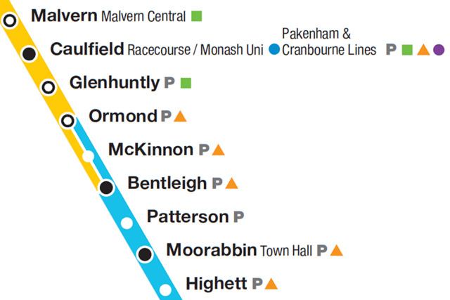 Frankston railway line zone overlap