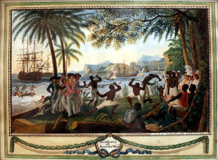 François Aimé Louis Dumoulin Games and fights of the Negroes by Franois Aim Louis Dumoulin 1788