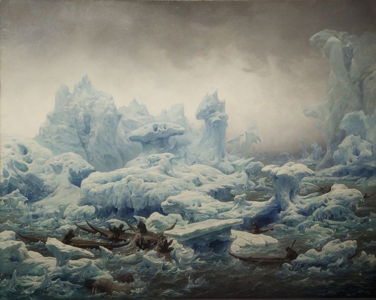 François-Auguste Biard Vanishing Ice FrancoisAuguste Biard