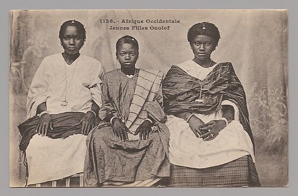 François-Edmond Fortier Possibly FranoisEdmond Fortier West Africa young Wolof girls