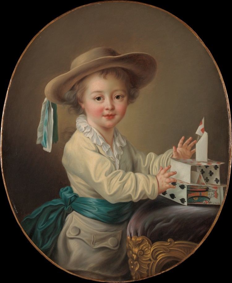 François-Hubert Drouais Franois Hubert Drouais Boy with a House of Cards The Met