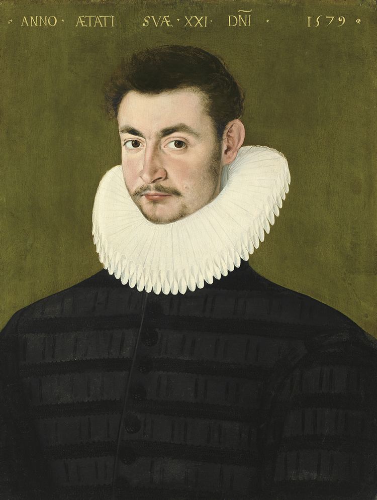 François Quesnel FileAttributed to Franois Quesnel Portrait of a Gentleman 1579jpg