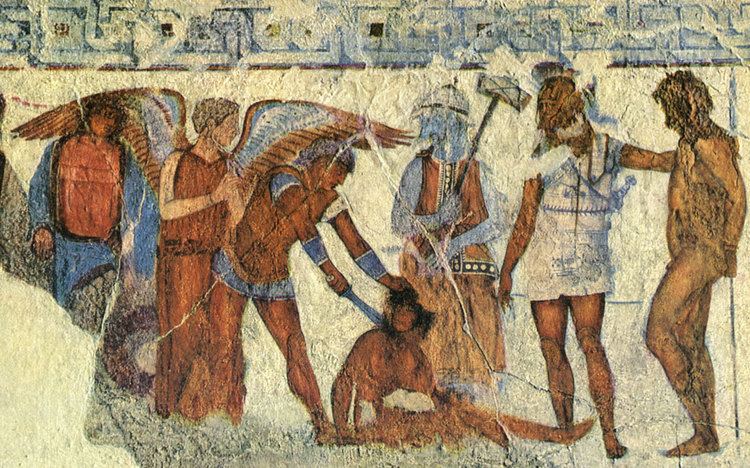 François Tomb Sacrifice of the Trojan captives III centuries BCE From Vulci