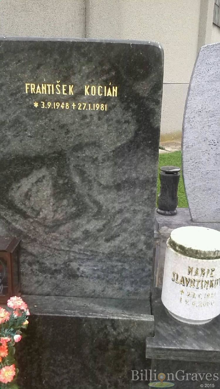 František Kocián Grave Site of Frantiek Kocin 19481981 BillionGraves
