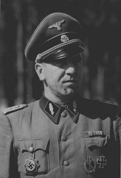 Franz Augsberger SSBrigadefhrer and WaffenSS General Major Franz Augsberger