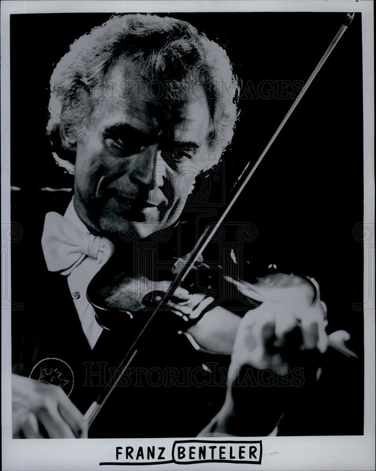 Franz Benteler Press Photo Violinist Franz Benteler Historic Images