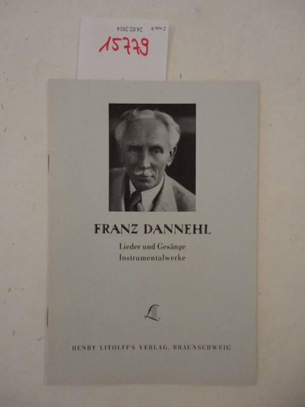Franz Dannehl Franz Dannehl Lieder von Henry ZVAB