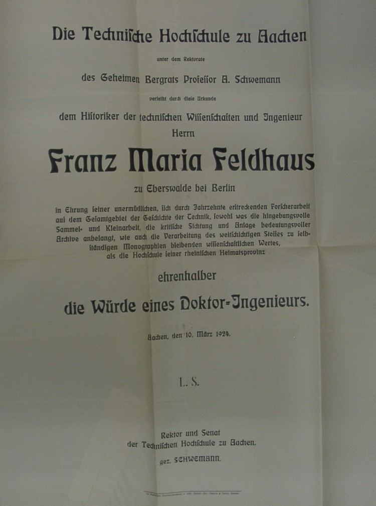 Franz Maria Feldhaus Franz Maria Feldhaus Wikipedia