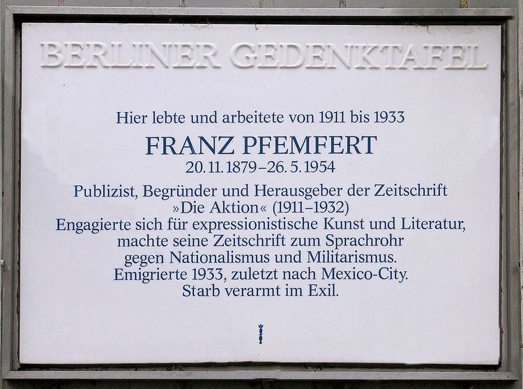 Franz Pfemfert Franz Pfemfert Wikipedia