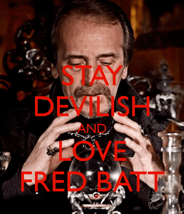 Fred Batt STAY DEVILISH AND LOVE FRED BATT Poster MH Keep CalmoMatic
